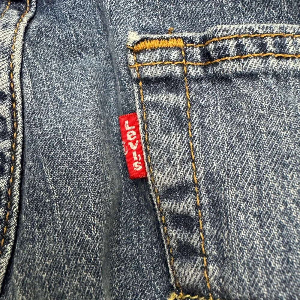 Levi's 541 Athletic Fit Tapered  Denim Jeans Mens 38x32 Blue Medium Wash Stretch